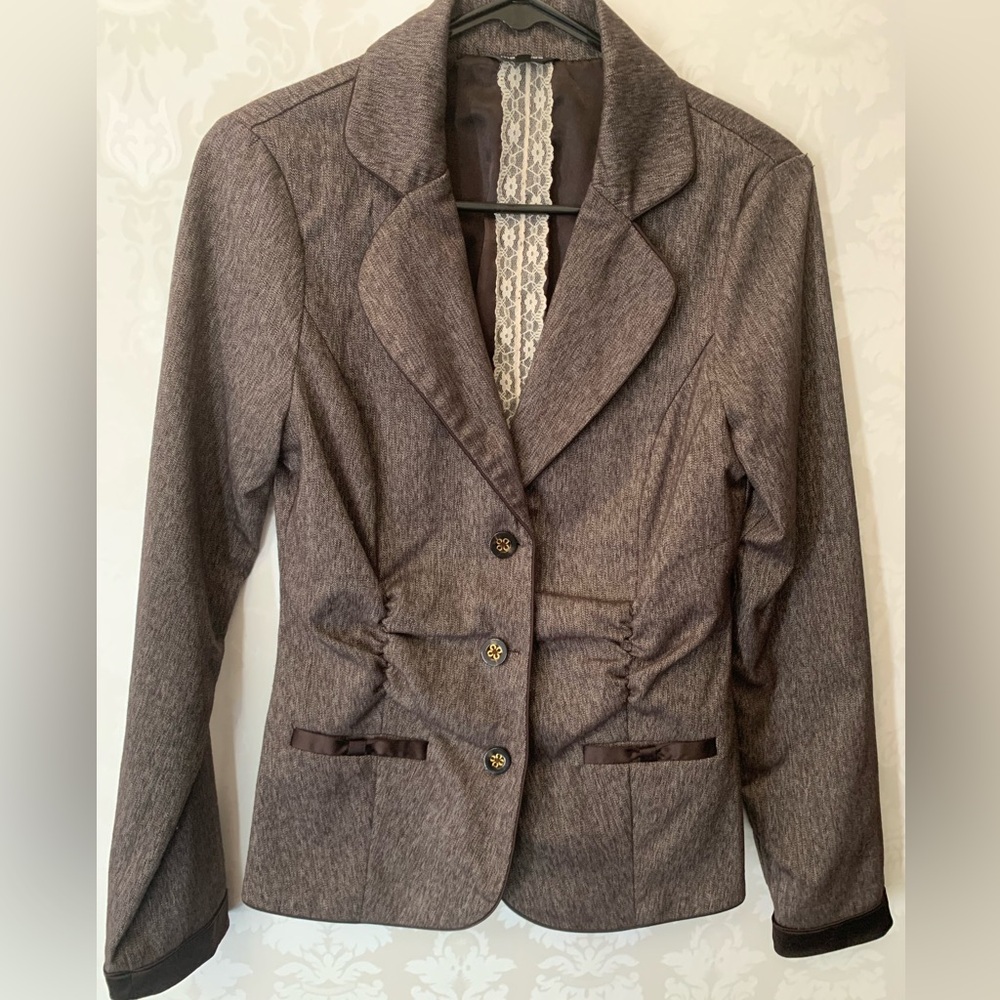 Maurices coffee color long sleeve casual jacket